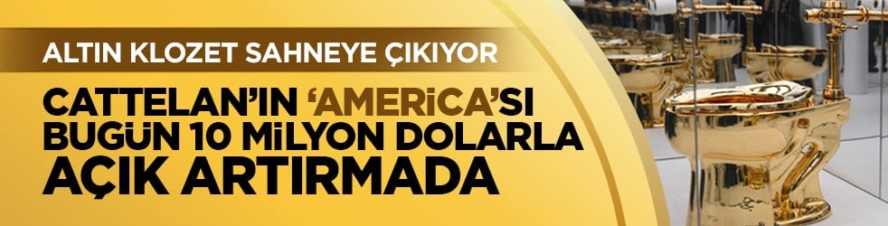 Altın klozet sahneye çıkıyor: Cattelan’ın ‘America’sı bugün 10 milyon dolarla açık artırmada