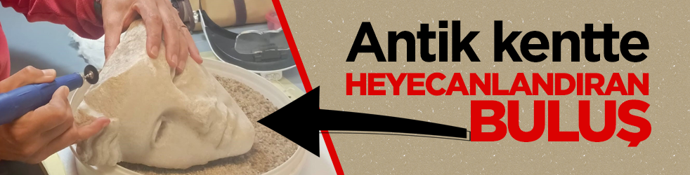 Antik kentte heyecanlandıran buluş: Tanrıça heykel başı gün yüzüne çıkarıldı