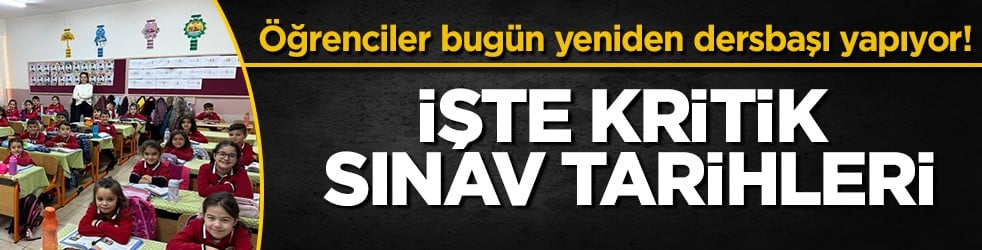 Ara tatil bugün sona eriyor: Milyonlarca öğrenci yeniden dersbaşı yapıyor