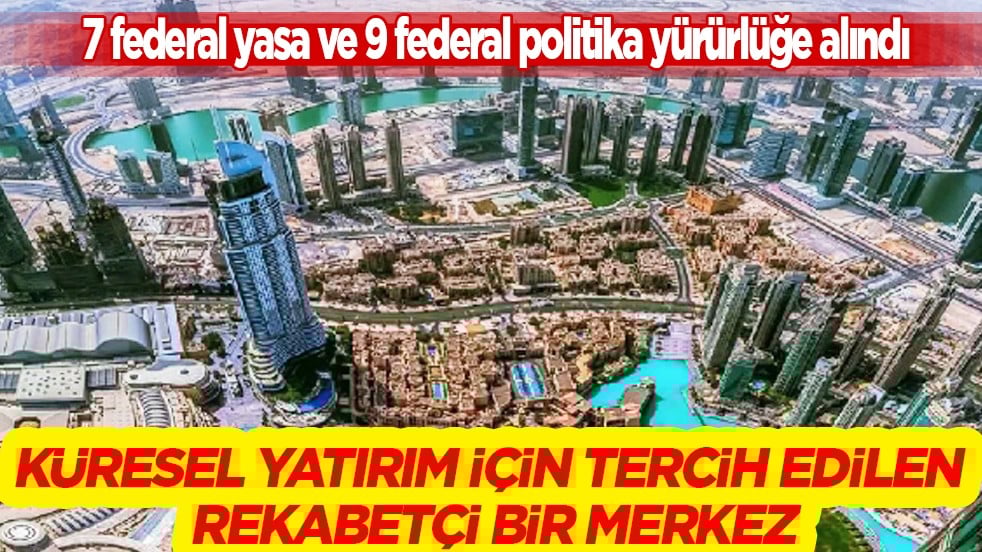 BAE'ye verilen küresel yatırım: 291 milyar dirhem kazanıyor! Resmen duyurdu... 