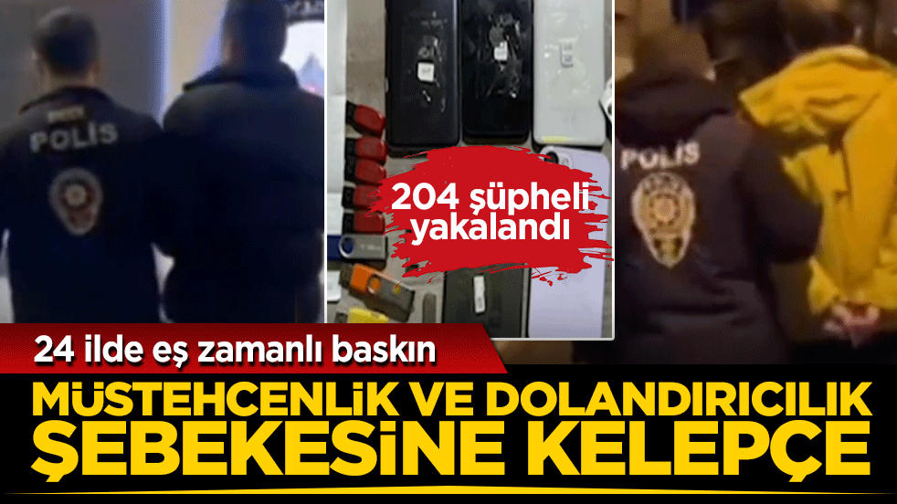 Bakan Yerlikaya duyurdu: Siber çetelere büyük darbe: 204 şüpheli yakalandı