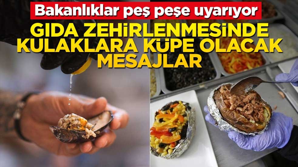 Bakanlıklar peş peşe uyarıyor! Gıda zehirlenmesinde kulaklara küpe olacak mesajlar