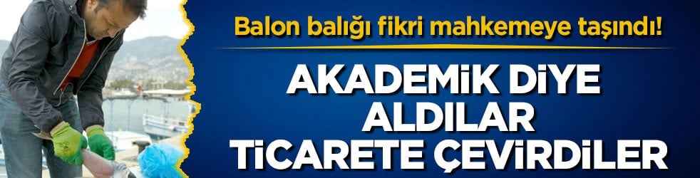 Balon balığı fikri mahkemeye taşındı! Akademik diye aldılar, ticarete çevirdiler