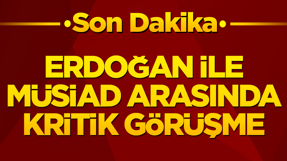 Başkan Erdoğan ile MÜSİAD arasında kritik görüşme