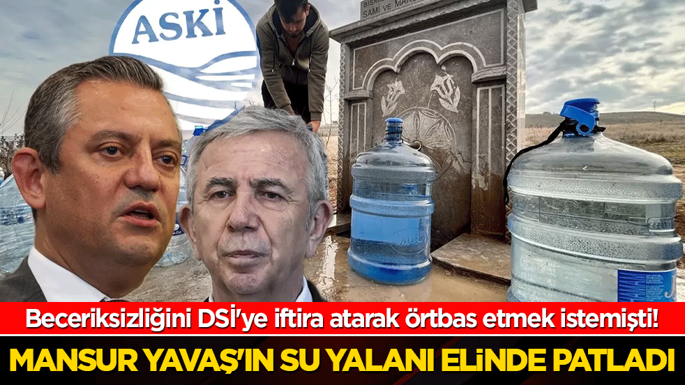 Beceriksizliğini DSİ'ye iftira atarak örtbas etmek istemişti! Mansur Yavaş'ın su yalanı elinde patladı