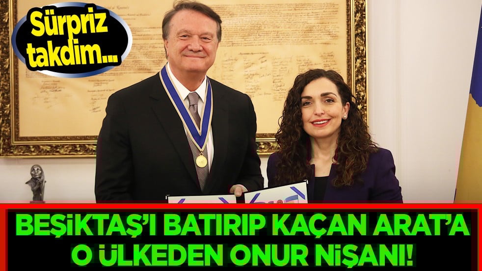 Beşiktaş'ı borç batağına saplayıp kaçmıştı! Hasan Arat'a Onur Nişanı...