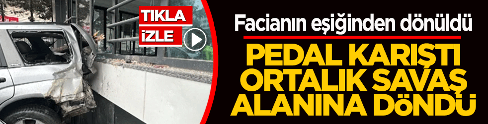 Beşiktaş’ta ‘pedal’ dehşeti: Fren yerine gaza bastı, ortalığı savaş alanına çevirdi!