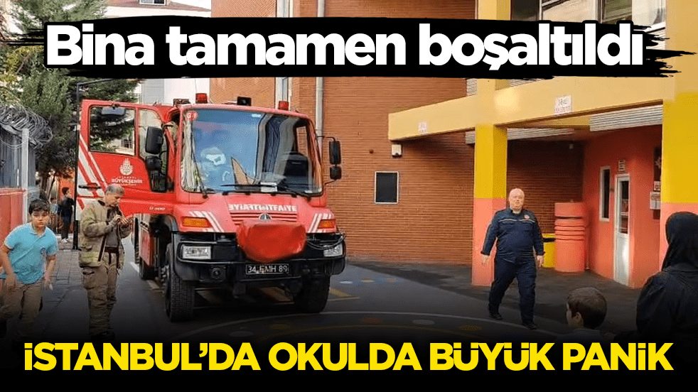 Bina tamamen boşaltıldı! İstanbul’da okulda büyük panik