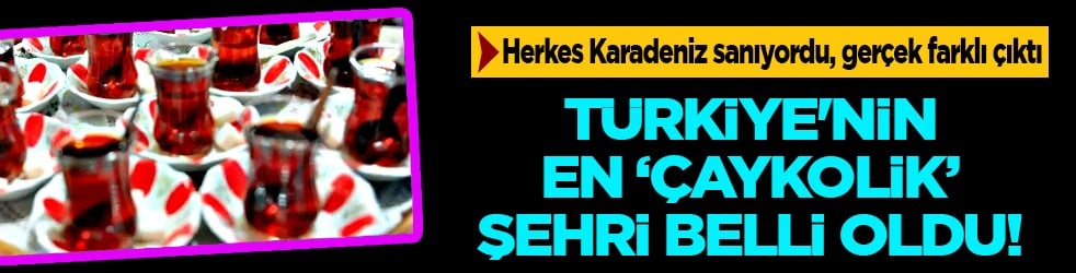 Bir günde 15-20 bardak çay içen Türkiye'nin 'Çaykolik' şehri: Gaziantep adı geçiyor