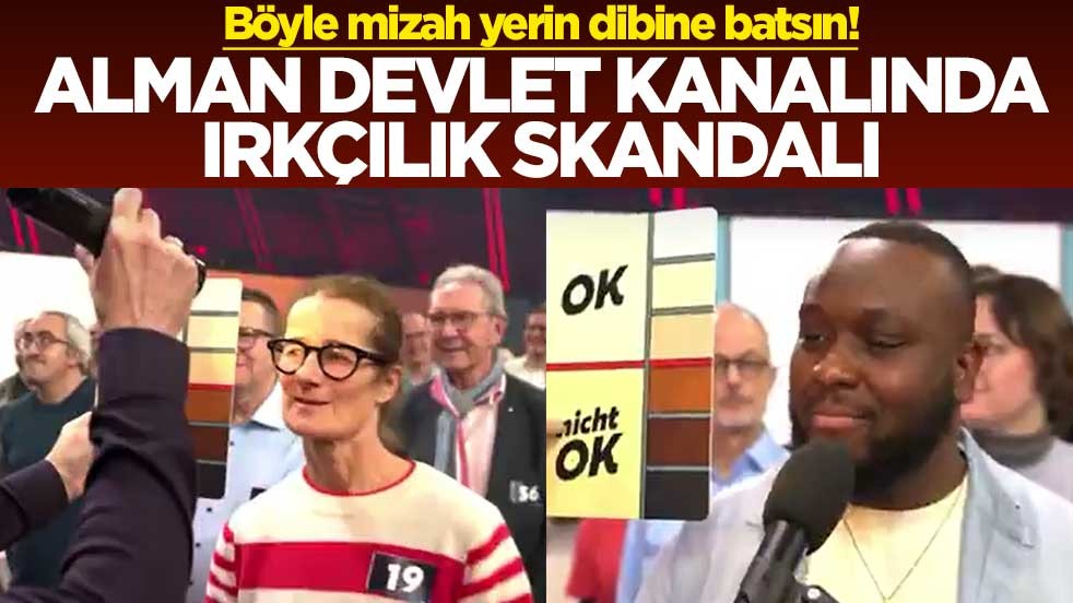 Böyle mizah yerin dibine batsın! Alman devlet kanalında ırkçılık skandalı