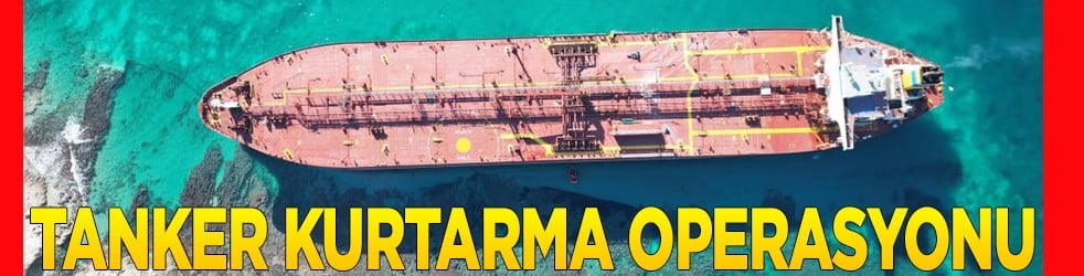 Bozcaada'da tanker kurtarma operasyonu