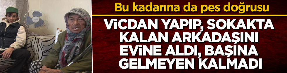 Bu kadarına da pes doğrusu! Vicdan yapıp, sokakta kalan arkadaşını evine aldı, başına gelmeyen kalmadı