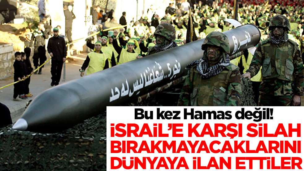 Bu kez Hamas değil! İsrail'e karşı silah bırakmayacaklarını dünyaya ilan ettiler
