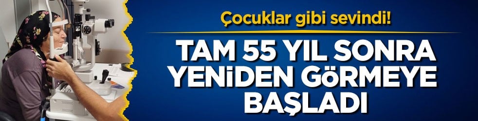 Çocuklar gibi sevindi! Tam 55 yıl sonra yeniden görmeye başladı