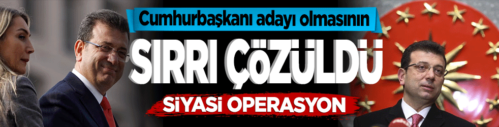 Cumhurbaşkanı adayı olmasının sırrı çözüldü! Siyasi operasyon