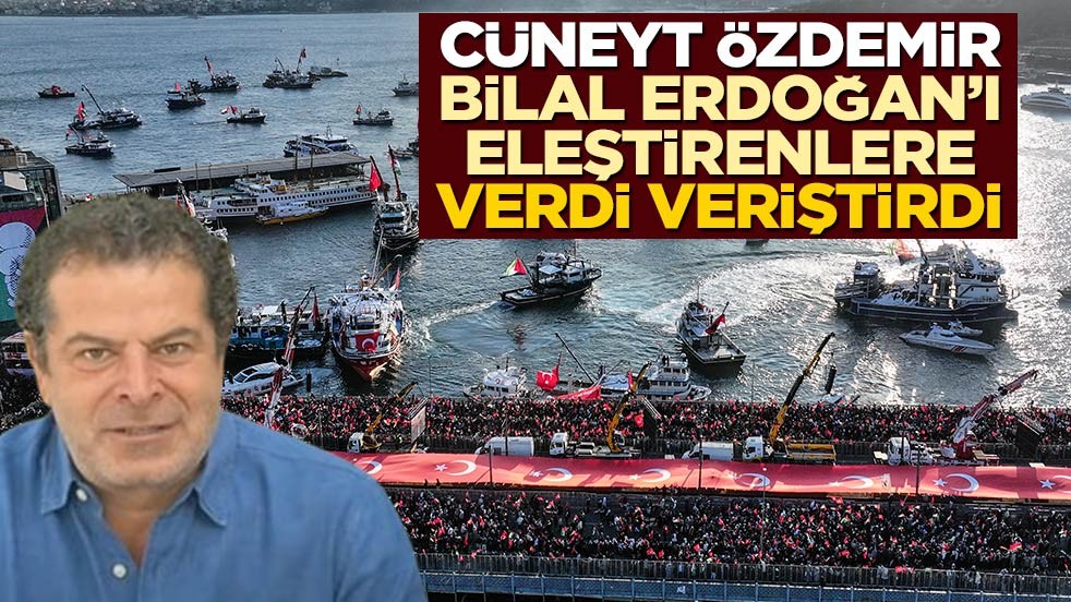 Cüneyt Özdemir, Bilal Erdoğan’ı eleştirenlere verdi veriştirdi