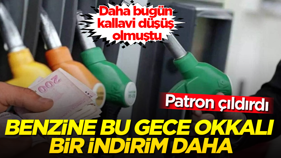 Daha bugün kallavi düşüş olmuştu! Patron çıldırdı: Benzine bu gece okkalı bir indirim daha