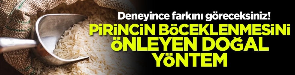 Deneyince farkını göreceksiniz! Pirincin böceklenmesini önleyen doğal yöntem