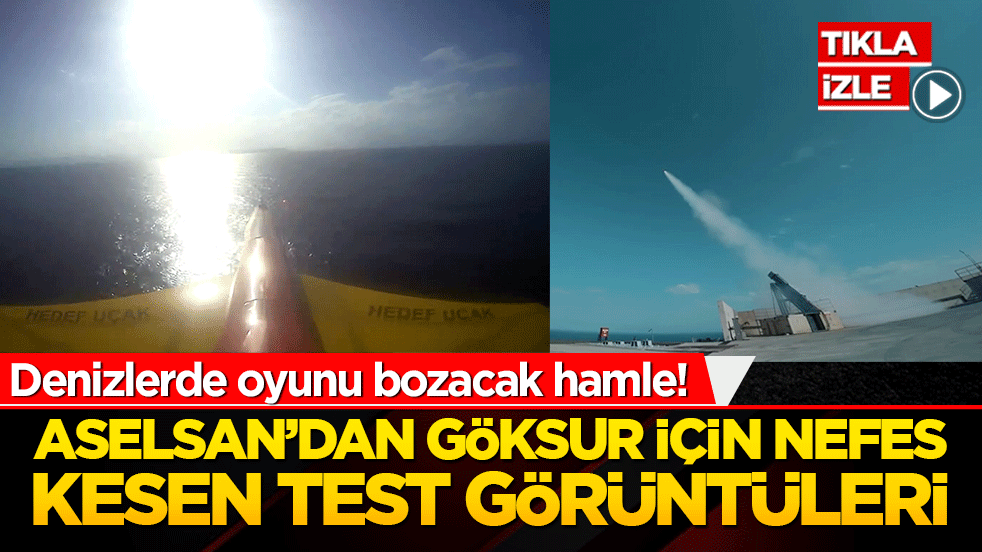 Denizlerde oyunu bozacak hamle! ASELSAN’dan GÖKSUR için nefes kesen test görüntüleri!