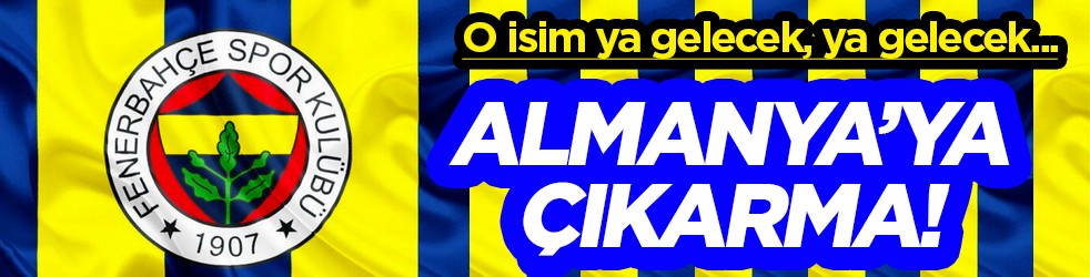 Dev harekat başlıyor: Fenerbahçe'den Almanya’ya dev transfer çıkarması!