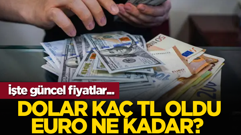 Dolar kaç TL oldu, Euro ne kadar? İşte güncel fiyatlar...