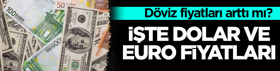 Döviz fiyatları arttı mı? İşte Dolar ve Euro’da son durum! 