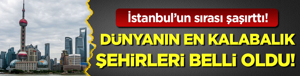 Dünyanın en kalabalık şehirleri belli oldu! İstanbul'un sırası şarıttı!