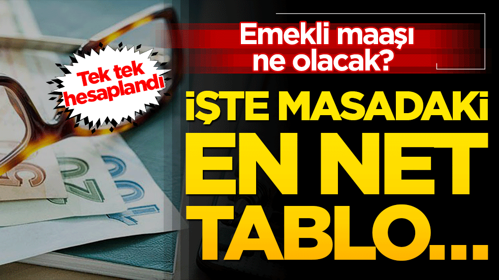 Emekli maaşları için nefesler tutuldu! 2026 Ocak zammında 5 aylık tablo netleşti, tek tek maaşları hesaplandı