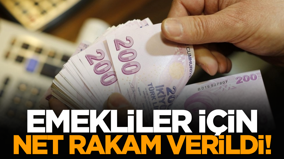 Emekliler için net rakam verildi!