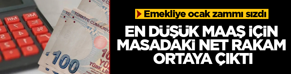 Emekliye ocak zammı sızdı! En düşük maaş için masadaki net rakam ortaya çıktı