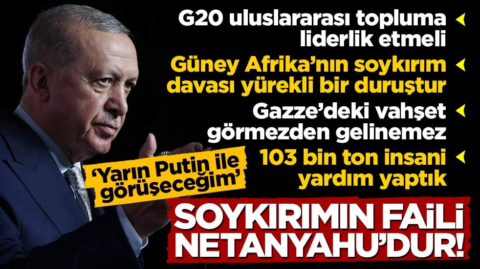 Erdoğan’dan G20’de tarihi Filistin yorumu: 1967 sınırları olmadan küresel barış mümkün değil