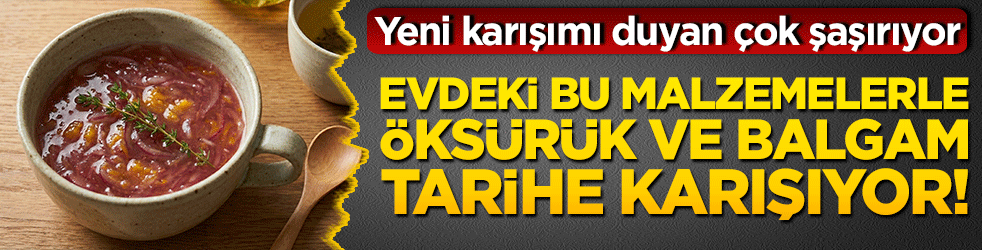 Evdeki bu malzemelerle öksürük ve balgam tarihe karışıyor! Yeni karışımı duyan çok şaşırıyor