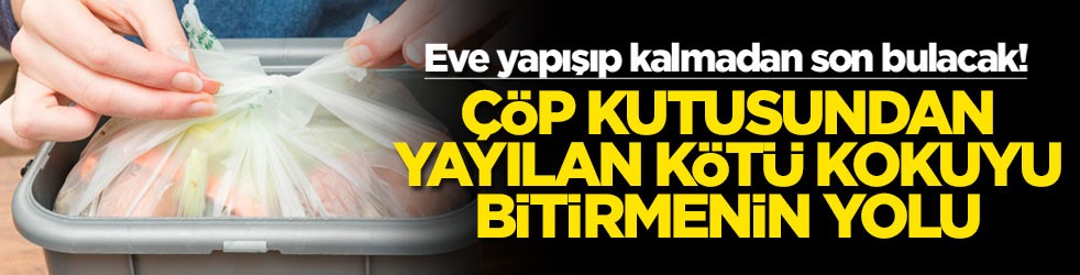 Eve yapışıp kalmadan son bulacak! Çöp kutusundan yayılan kötü kokuyu bitirmenin yolu