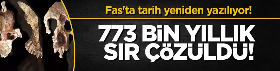Fas’ta insanlık tarihini değiştiren keşif: 773 bin yıllık fosiller gün yüzüne çıktı!