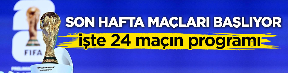 FIFA Dünya Kupası Avrupa Elemeleri'nin 10. haftası başlıyor!