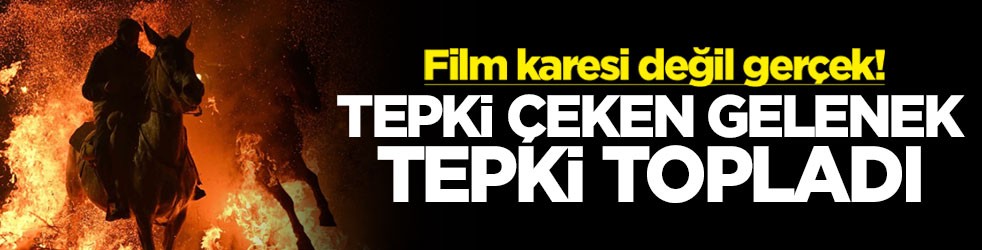 Film karesi değil gerçek! Tepki çeken gelenek tepki topladı