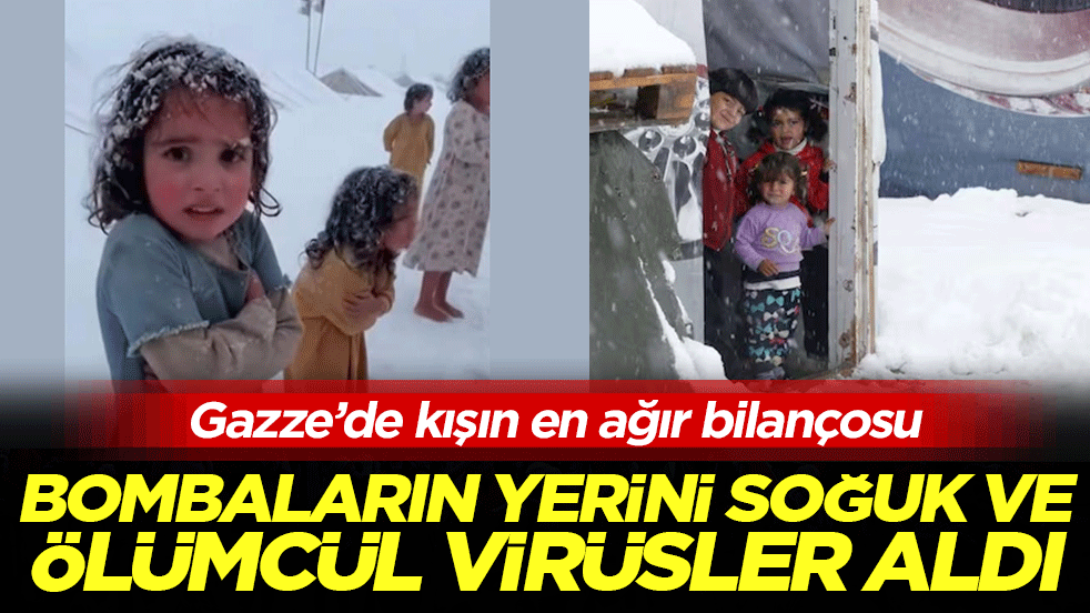 Gazze’de kışın en ağır bilançosu! Bombaların yerini soğuk ve ölümcül virüsler aldı