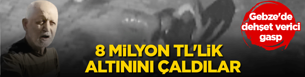 Gebze’de vicdansız saldırı: Yaşlı adamın altın çantasına pusu kurdular