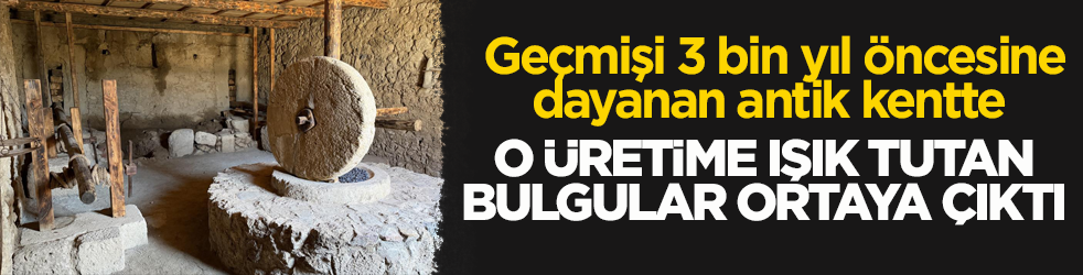 Geçmişi 3 bin yıl öncesine dayanıyor! Antik kentte zeytinyağı üretimine ışık tutan bulgular ortaya çıktı