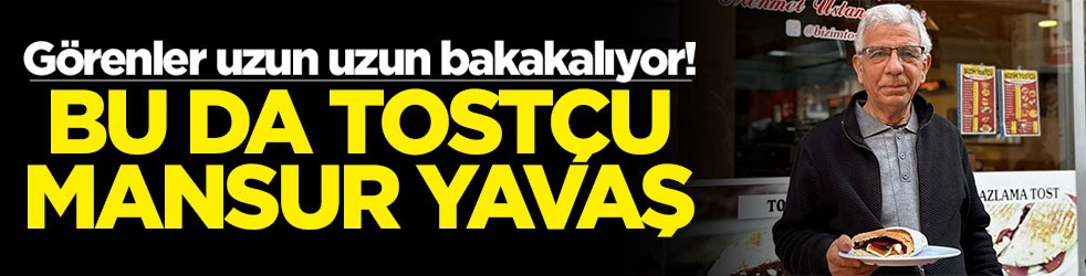Görenler uzun uzun bakakalıyor! Bu da tostçu Mansur Yavaş