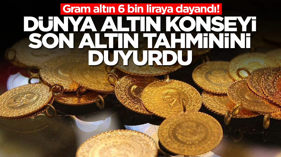 Gram altın 6 bin liraya dayandı! Dünya Altın Konseyi son altın tahminini duyurdu