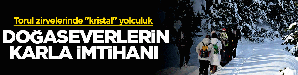 Gümüşhane'de stresini atmak isteyenler Torul’un zirvelerine tırmandı