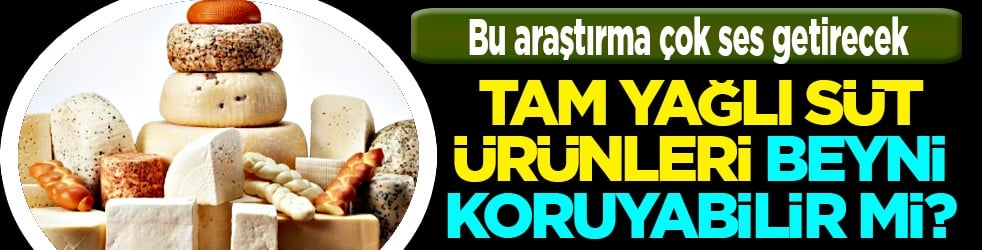 Gündeme geldi: Tam yağlı süt ürünleri beyni koruyabilir mi? Yetkililer harekete geçirdiler! Bu bir başlangıç...