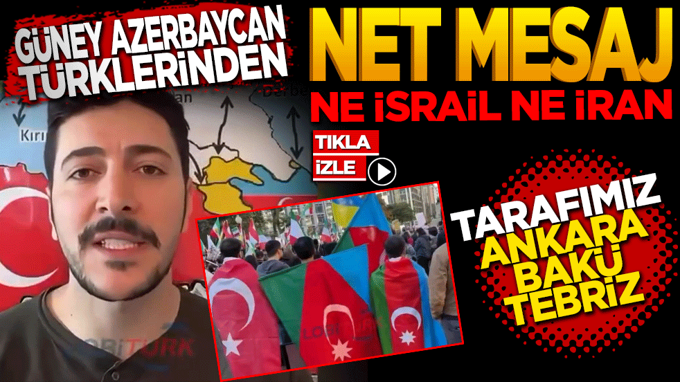 Güney Azerbaycan Türklerinden net mesaj: Ne İsrail ne İran tarafımız Ankara-Bakü-Tebriz hattıdır!