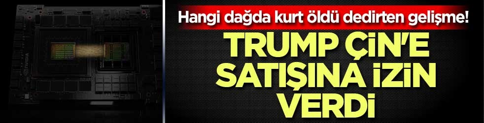 Hangi dağda kurt öldü dedirten gelişme! Trump, Çin'e çip satışına izin verdi