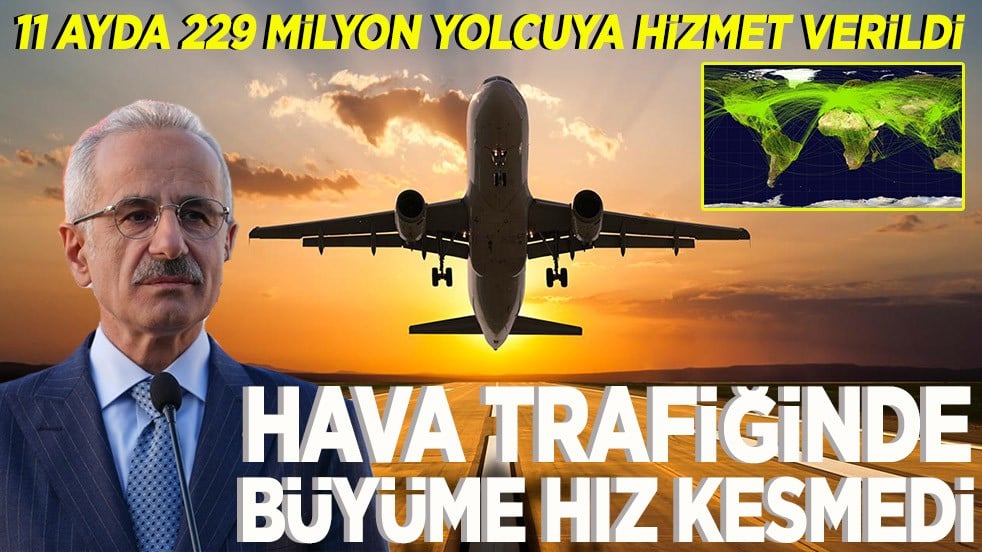 Hava trafiğinde büyüme hız kesmedi