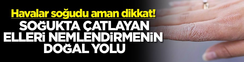 Havalar soğudu aman dikkat! Soğukta çatlayan elleri nemlendirmenin doğal yolu