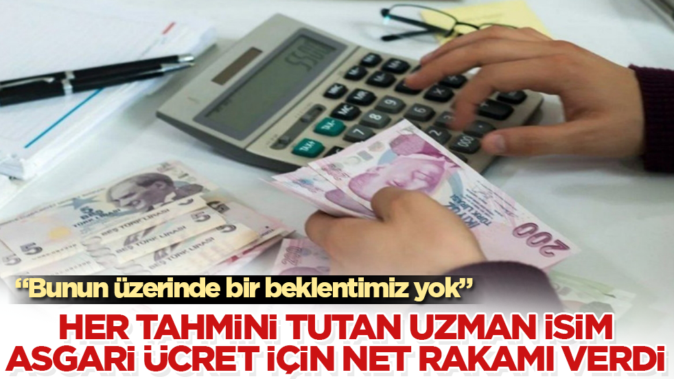Her tahmini kuruşu kuruşuna tutan uzman isim, asgari ücret için net rakamı verdi: Bunun üzerinde bir beklentimiz yok 