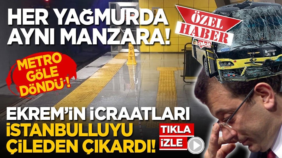 Her yağmurda aynı manzara! Ekrem’in icraatları İstanbulluyu çileden çıkardı