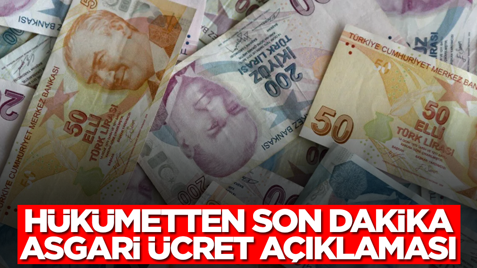 Hükümetten son dakika asgari ücret çıkışı! 'Bunu yapacağız' diyerek duyurdu